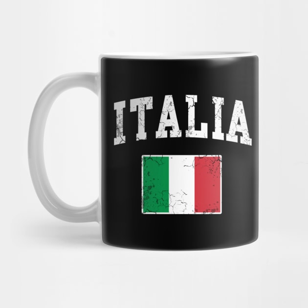 Italia Flag Vintage Distressed Italy Italian by E